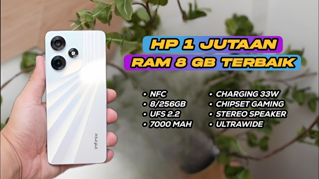 5 Rekomendasi HP Rp1 Jutaan RAM 8 GB Spek Dewa 2024